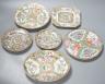 A group of Canton famille rose dishes                                                                                                                                                                                       
