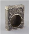 A 19th century Chinese repousse silver pocket watch holder? by Luen Wo, Shanghai, 10.5 cm                                              