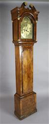 Benjamin Fieldhouse of Leominster. A George III walnut eight day longcase clock, W.1ft 7in. H.7ft 3in.                                 