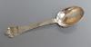 An early 18th century continental? white metal trefid spoon                                                                                                                                                                 