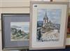 Hugh Micklem, two watercolours, "La Herradura Bay" and "Zahara du La Sierra", signed, largest 29 x 20cm                                