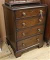 A small Georgian style chest of drawers W.54cm                                                                                         