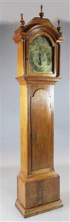 A late 18th century mahogany longcase clock, Robert Clark of London, 7ft 4in.                                                          