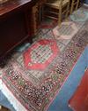 A Persian pattern rose ground cotton and silk rug 298 x 215cm                                                                          