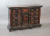 A late 17th century Portuguese ebony and tortoiseshell table cabinet, W.128cm D.39cm H.85cm                                                                                                                                 