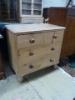 A Victorian pine chest of four drawers, width 90cm                                                                                                                                                                          