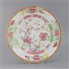 A Chinese export famille rose dish, Yongzheng period, D. 35cm                                                                          