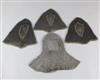 Macbeth: Three matching chain mail hoods and another similar soldier's hood                                                            