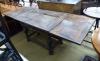 A 19th century Dutch oak extending refectory table, 212cm extended, width 76cm, height 81cm                                                                                                                                 