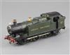 A scratch built O gauge 5600 GWR class tank 0-6-2 Bonds Motors locomotive, green livery, number 5601, 25cm                             