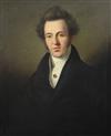 Early 19th century German School Portrait of a gentleman 30 x 25in.                                                                    