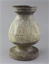 A Chinese archaic bronze ritual vessel, Eastern Zhou/Warring States, h. 28cm base panel lacking                                        