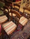 A set of six Regency mahogany dining chairs                                                                                            