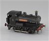 A Bonds 0-6-0 O gauge Bonzone saddle tank No.1 industrial locomotive, black livery, 3 rail, 15cm                                       