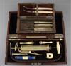 An Evans & Wormull ivory and brass medical pump, in original fitted case, 8.5in.                                                       