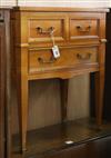 A cherrywood chest of three drawers W.70cm                                                                                             