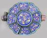 A Canton enamel hors d’oevres set,14cm, and two other items                                                                                                                                                                 