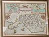 John Speed (1552-1629), a map of Glamorganshire, later hand-coloured, plate size 38.5 x 51cm                                           