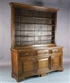 A mid 18th century oak dresser, W.5ft 10in. D.1ft 8in. H.7ft 2in.                                                                      