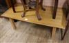 A modern oak coffee table W.120cm                                                                                                      