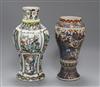 Two 18th century Chinese vases tallest 29cm                                                                                            