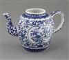 A Chinese blue and white ovoid wine pot, Daoguang six character mark and possibly of the period, height 12.8cm                         