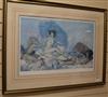 William Russell Flint limited edition print, Rococo Aphrodite, 399/850 45 x 68cm                                                       