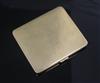 A 1920's engine turned 9ct. gold cigarette case, 80mm.                                                                                 