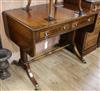 A Regency style mahogany sofa table W.93cm                                                                                             