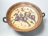 A Greek attic style kylix, a 19th century reproduction, 28cm, repairs                                                                                                                                                       
