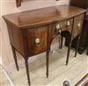 A Regency mahogany bowfronted sideboard W.115cm                                                                                        