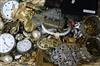 A quantity of mixed items including costume jewellery, pocket watches, napkin rings etc.                                               