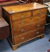 A George III mahogany chest W.94cm.                                                                                                    