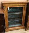 A Victorian walnut pier cabinet W.76.5cm                                                                                               