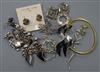 A small group of assorted jewellery including silver.                                                                                  