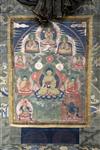 A thangka depicting Buddha Shakyamuni, Tibet, 19th century, Total dimensions, 129.5cm x 83cm                                           