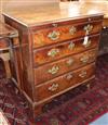 A George III mahogany desk with brushing slide W.74cm                                                                                  