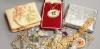 Mixed jewellery including silver bracelet, costume jewellery and a cigarette case.                                                                                                                                          