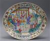 A Chinese famille rose oval dish, Jiaqing period length 40cm                                                                           