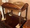 A George III mahogany Butler's tray, on later stand W.72cm                                                                             