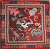 A Tibetan square sitting rug, late 19th/early 20th century, 80cm x 80cm                                                                