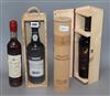 Krohn Porto Colheita 1982, Armagnac Nismes-Delclou 1972 (x 2) and Refosco di Faedis 2011 (4, 3 in wood) cases)                         