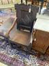 A 17th century and later oak wainscot chair, width 56cm, depth 54cm, height 100cm                                                                                                                                           