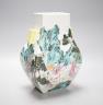 A Chinese famille rose arrow vase, Qianlong mark, 26cm                                                                                                                                                                      