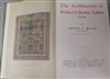 Bolton, Arthur - The Architecture of Robert and James Adam, 1st edition, 2 vols, folio, original cloth, in slip case, London 1922      