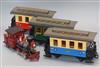 An LGB Grizzly Flats CHLOE steam locomotive, G Gauge, together with track, transformer and three carriages                             