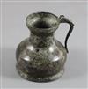 A 16th century Dutch or German pewter flagon, 9in., cover lacking                                                                      