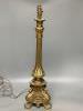 A 20th century gilt metal table lamp, height 65cm                                                                                                                                                                           