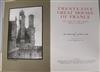 Cook, Theodore Andrea, Sir - Twenty Five Great Houses of France, quarto, half cloth, Country Life, London [1916]                       