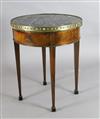 A late 19th century French ormolu mounted mahogany occasional table, Diam.2ft .5in. H.2ft 4.5in.                                       